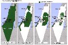 Evolution de la carte de la Palestine sur ce dernier siècle